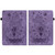For Amazon Kindle Fire HD10 2019 / 2017 Butterfly Rose Embossed Leather Smart Tablet Case(Purple)