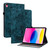 For iPad 10th Gen 10.9 2022 Butterfly Rose Embossed Leather Tablet Case(Dark Blue)