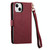 For iPhone 7 / 8 / SE 2022 Love Zipper Lanyard Leather Phone Case(Red)