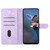 For iPhone 14 Flower Embossing Pattern Leather Phone Case(Purple)