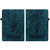 For Amazon Kindle Fire HD10 2019 / 2017 Butterfly Rose Embossed Leather Smart Tablet Case(Dark Blue)