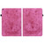 For Amazon Kindle Fire HD10 2019 / 2017 Butterfly Rose Embossed Leather Smart Tablet Case(Rose Red)
