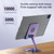 Desktop 360-degree Rotating Foldable Mobile Phone Holder, Color: Carbon Steel Black