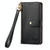 For iPhone 13 Pro Love Zipper Lanyard Leather Phone Case(Black)