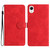 For Samsung Galaxy A23e / A23s Flower Embossing Pattern Leather Phone Case(Red)