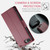 For iPhone 6 Plus/7 Plus/8 Plus CaseMe 023 Butterfly Buckle Litchi Texture RFID Anti-theft Leather Phone Case(Wine Red)