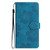 For Samsung Galaxy A41 Flower Embossing Pattern Leather Phone Case(Blue)