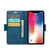 For iPhone XS CaseMe 023 Butterfly Buckle Litchi Texture RFID Anti-theft Leather Phone Case(Blue)