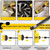 31pcs/set Electric Drill Brush Kitchen Bathroom Wall Cleaning Set(Yellow)