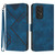 For Samsung Galaxy A72 4G/5G Line Pattern Skin Feel Leather Phone Case(Royal Blue)