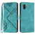 For Samsung Galaxy Xcover6 Pro Line Pattern Skin Feel Leather Phone Case(Light Blue)