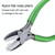 3 In 1 Handmade Jewelry Plier Nylon Accessories DIY Tools Wire Wrap Clamp, Style: Red 6-section + Flat Nip + Sharp Nip