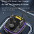 Yesido Y45 Car PD Charger Cigarette Lighter QC Car Charging USB Bluetooth Digital Display FM(Black)