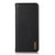 For iPhone 14 Plus KHAZNEH Nappa Top Layer Cowhide Leather Phone Case (Black)