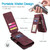 For Samsung Galaxy S23 Ultra 5G Skin Feel Multi-card Wallet Leather Phone Case(Wine Red) For Samsung Galaxy S23 Ultra 5G Skin Feel Multi-card Wallet Leather Phone Case(Wine Red)