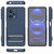 For Xiaomi Redmi Note 12 Pro+ 5G Global Wavy Textured Phone Case (Blue)