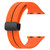 Two Color Folding Buckle Silicone Watch Band For Apple Watch 5 40mm(Orange+Black)