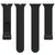Two Color Folding Buckle Silicone Watch Band For Apple Watch 8 45mm(Black+Blue)