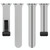 Two Color Folding Buckle Silicone Watch Band For Apple Watch 6 44mm(Light Grey+Black)
