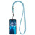 Adjustable Universal Phone Lanyard with Detachable Clip(Blue + Green)