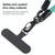 Adjustable Universal Phone Lanyard with Detachable Clip(Blue + Green)