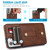 For Samsung Galaxy S21 FE 5G Wristband Kickstand Wallet Leather Phone Case(Brown)