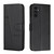 For Samsung Galaxy A24 4G Stitching Calf Texture Buckle Leather Phone Case(Black)