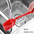 ZYA-251 Silicone Integrated Pot Scrubbing Brush Household Kitchen Cleaning Brush Dishwashing Brush(Red)