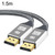 1.5m 1.4 Version DP Cable Gold-Plated Interface 8K High-Definition Display Computer Cable(Silver)