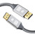 1.5m 1.4 Version DP Cable Gold-Plated Interface 8K High-Definition Display Computer Cable(Silver)