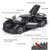 1:32 Alloy Sports Car Model With Sound And Light Boy Toy Car Decoration(Bright Black)