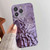 For iPhone 11 Pro Max Meteorite Texture Electroplating TPU Phone Case(Purple)