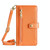 For Kyocera Digno SX3-KYG02 Sheep Texture Cross-body Zipper Wallet Leather Phone Case(Orange)