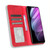 For Realme V30 / V30t 5G Magnetic Buckle Retro Texture Leather Phone Case(Red)