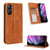 For Realme V30 / V30t 5G Magnetic Buckle Retro Texture Leather Phone Case(Brown)