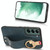 For Samsung Galaxy S22 5G Wristband Leather Back Phone Case(Blue)