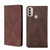 For Motorola Moto E40 Skin Feel Magnetic Horizontal Flip Leather Phone Case(Dark Brown) For Motorola Moto E40 Skin Feel Magnetic Horizontal Flip Leather Phone Case(Dark Brown)