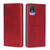 For TCL 403 Cow Texture Magnetic Horizontal Flip Leather Phone Case(Red)