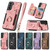 For Samsung Galaxy S21 5G Retro Skin-feel Ring Multi-card Wallet Phone Case(Green)