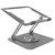 D147 Foldable 360 Degree Rotating Laptop Lifting Bracket Aluminum Alloy Notebook Desktop Stand(Gray)