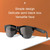 F08 Men Style Bluetooth 5.3 Smart Sunglasses Wireless Headset Anti-Strong Light Anti-Polarized Sunglasses