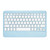 Z102B Pen Slot Bluetooth Keyboard Leather Tablet Case For iPad 10.2 2021/2020/2019 (Sky Blue)