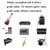 2m 1 Straight Head +1 Elbow Head 6.35mm Guitar Cable Oxygen-Free Copper Core TS Large Two-core Cable