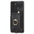 For Samsung Galaxy S21 FE 5G Retro Skin-feel Ring Multi-card Wallet Phone Case(Black)