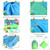 Double Shoulder Mesh Backpack Toy Storage Beach Bag For Children(Blue) Double Shoulder Mesh Backpack Toy Storage Beach Bag For Children(Blue)
