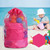 Double Shoulder Mesh Backpack Toy Storage Beach Bag For Children(Blue) Double Shoulder Mesh Backpack Toy Storage Beach Bag For Children(Blue)