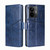 For Realme GT Neo 5 / GT3 / GT Neo 5 240W Geometric Stitching Flip Leather Phone Case(Blue)