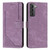For Samsung Galaxy S21 5G Skin Feel Stripe Pattern Leather Phone Case with Lanyard(Purple) For Samsung Galaxy S21 5G Skin Feel Stripe Pattern Leather Phone Case with Lanyard(Purple)