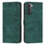 For Samsung Galaxy S21+ 5G Skin Feel Stripe Pattern Leather Phone Case with Lanyard(Green) For Samsung Galaxy S21+ 5G Skin Feel Stripe Pattern Leather Phone Case with Lanyard(Green)