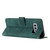 For Samsung Galaxy S10e Skin Feel Stripe Pattern Leather Phone Case with Lanyard(Green)